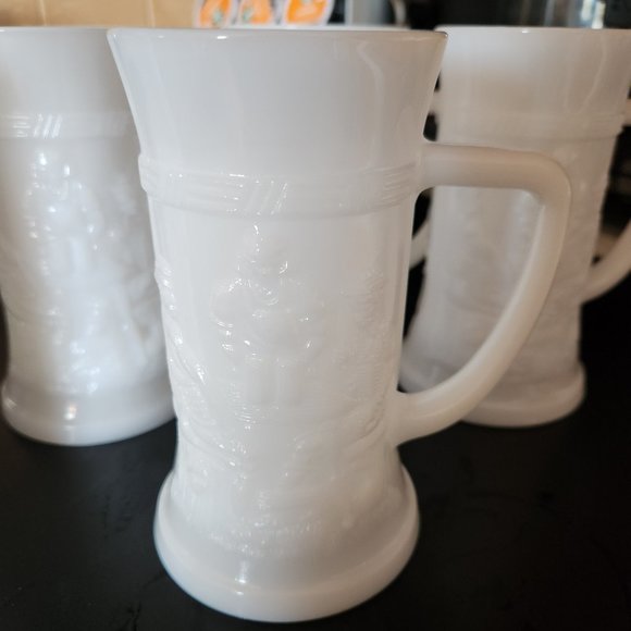 Milk Glass steins